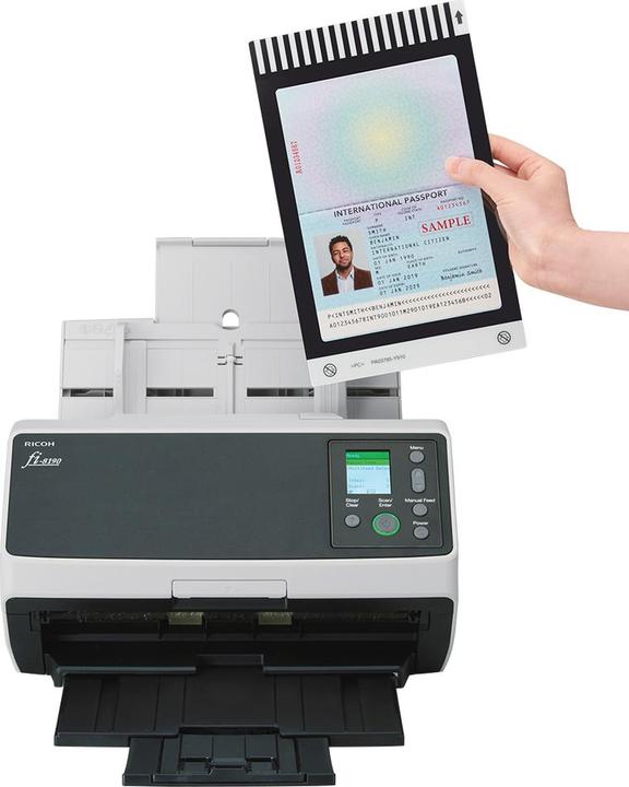 Actual product image RICOH fi-8190 document scanner (Ethernet, USB)
