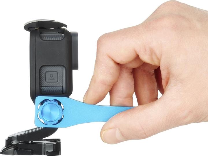 Image du produit mantona Kit de vis + clé GoPro Alu bleu (GoPro HERO8 Black)