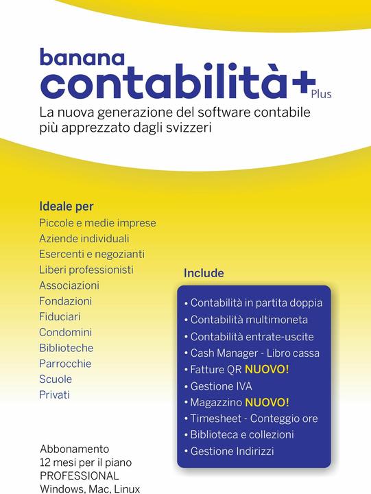 Actual product image Banana Contabilità Plus (12 months)