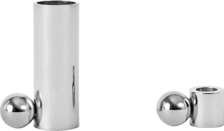 Immagine prodotto Oyoy Candeliere Palloa grande 7 cm, argento (8 x 4 x 6,5 cm)