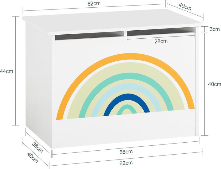 Produktbild SoBuy Spielzeugtruhe