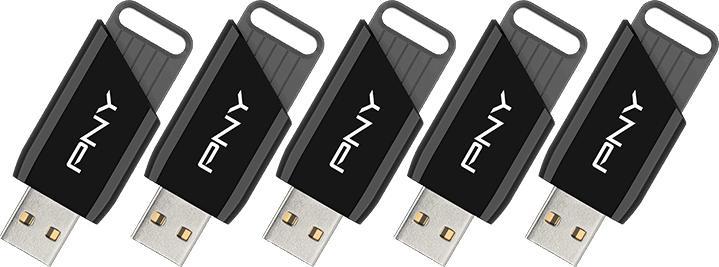Actual product image PNY ATTACH X USB 3.2 64GB PACK X5 (64 GB, USB-A)