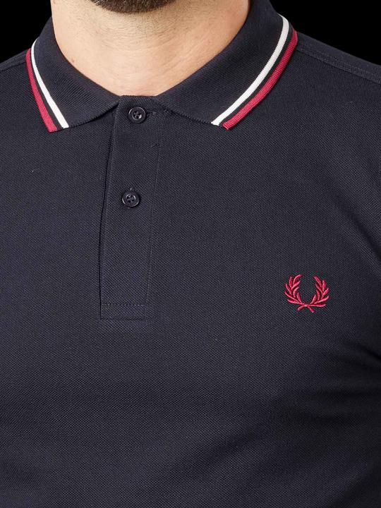 Produktbild Fred Perry Twin Tipped Polo Shirt Short Sleeve Navy (M)