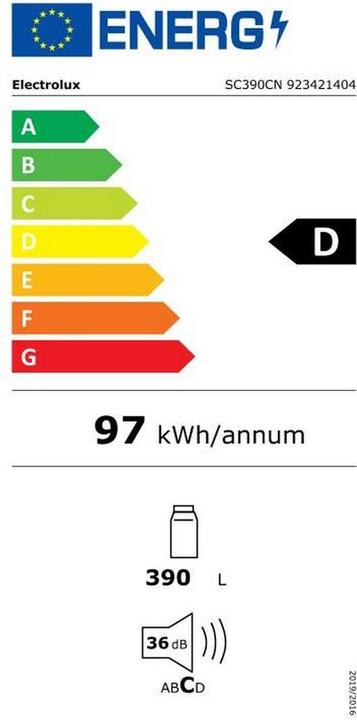 Etichetta energetica Electrolux SC390CN (390 l)