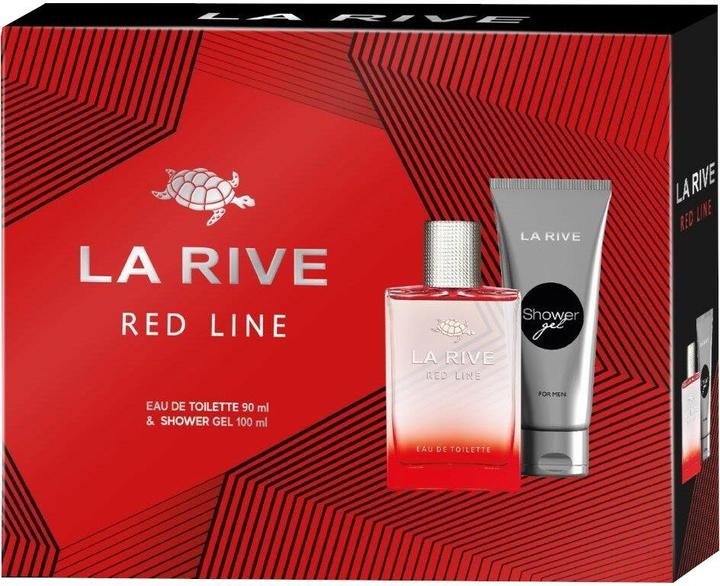 La Rive SET Red Line For Men EDT spray 90ml + SHOWER GEL 100ml (Manicure set)