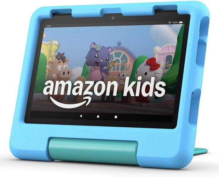 Produktbild Amazon Fire HD 8 Kids Pro Tablet (2024) WiFi 32GB 6 bis 12 Jahre Jungle Cat B0CVDLJDWW (nur WLAN, 7.99", 32 GB, Blau)