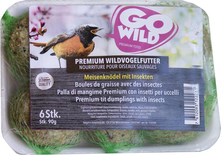 Actual product image GoWild Tit dumplings with insects (6 x, 0.09 kg)