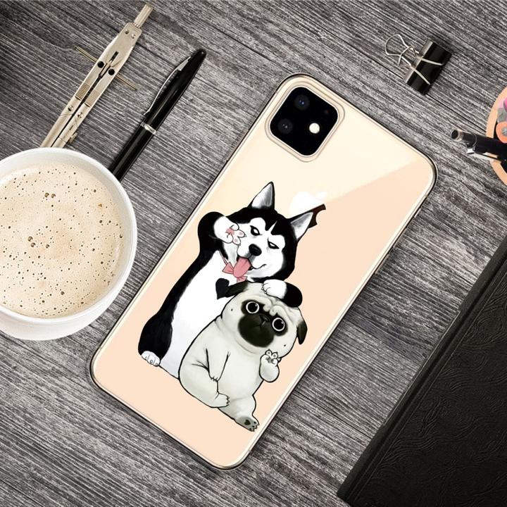 Produktbild Ueli Express iPhone 11 Super Slim Gummi Hülle coole Hunde (Apple iPhone 11)
