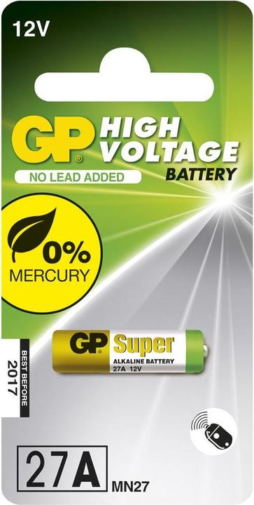 Produktbild GP Batteries GP Super Alkaline (1 Stk., A27, 20 mAh)