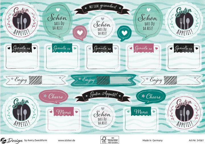 Produktbild Avery Motivsticker A5 DEKO Tischdeko