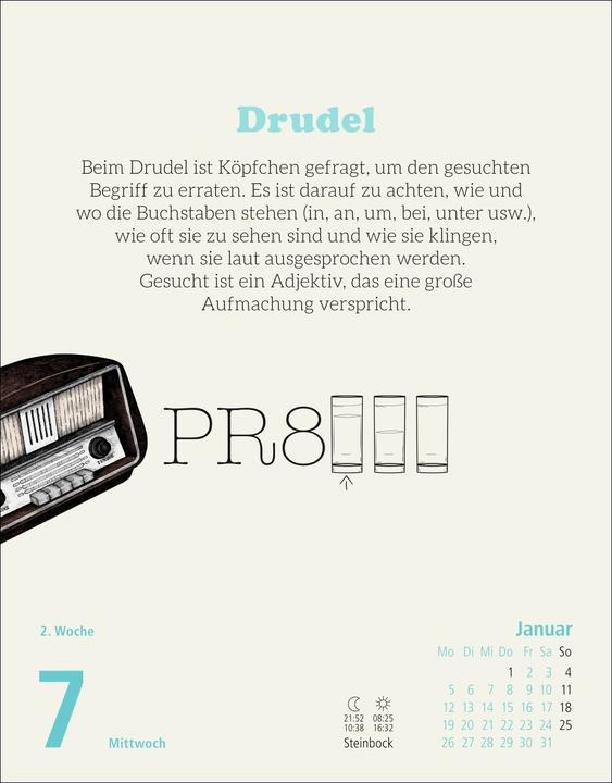 Produktbild Stefan Heine Rentnerrätsel Tagesabreisskalender 2026 (Harter Einband, Deutsch)