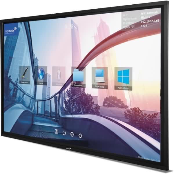 Actual product image Legamaster e-Screen touch display STX-86 fixed wall mounting (86")