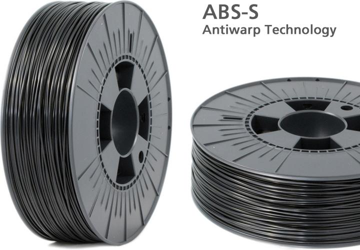 Actual product image Volaprint ABS-S Special Filament 1.75mm black 1 kg, AntiWarp (ABS, 1.75 mm, 1000 g, Black)