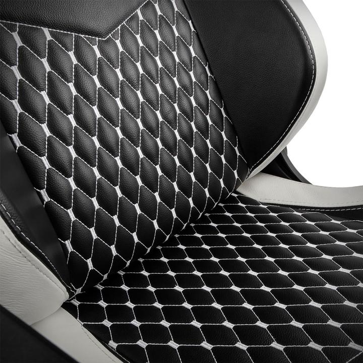Actual product image noblechairs EPIC gaming chair Genuine leather gaming chair, black-white-red