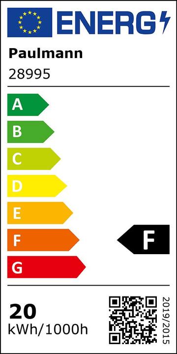 Energie-Label Paulmann T8 Röhre G13 (G13, 17.80 W, 1800 lm, 1 x, F)