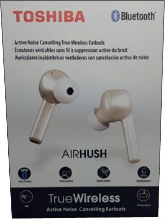 Actual product image Toshiba Airhush RZE-BT1050E white (ANC, 4 h, Wireless)