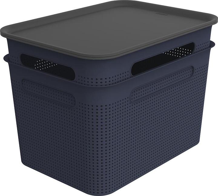 Produktbild Rotho 2er Set Boxen mit 2 Deckel 16 l BRISEN (16 l)