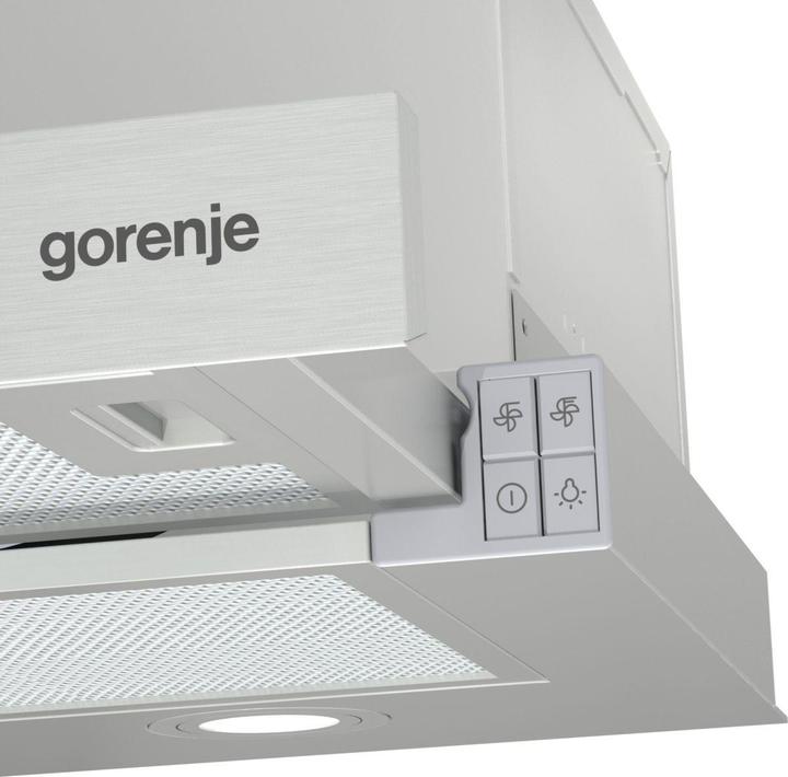 Actual product image Gorenje TH62E4X Dunstabzugshaube Halb eingebaut (Pullout) Edelstahl ³/h C (Flat-screen hood)