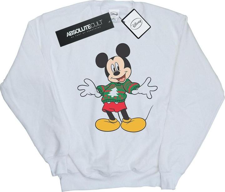 Disney Mickey Mouse Christmas Jumper Stroke Sweatshirt Mädchen