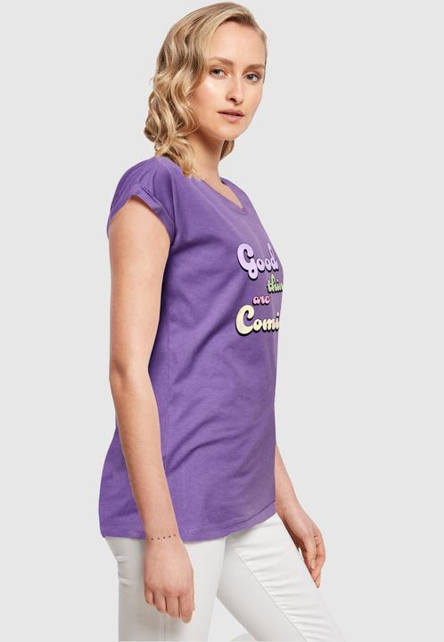 Actual product image Merchcode Ladies Good Things Extended Shoulder Tee - 112623 (S)