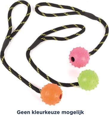 Produktbild Happy Pet Tough Toys Bal Studded Aan Touw Rubber (Ballspielzeug Hund)