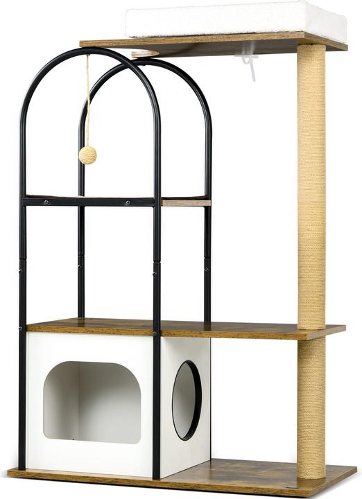 Produktbild Jamb Kratzbaum (118.50 cm, Rustikal-Braun+Weiss)