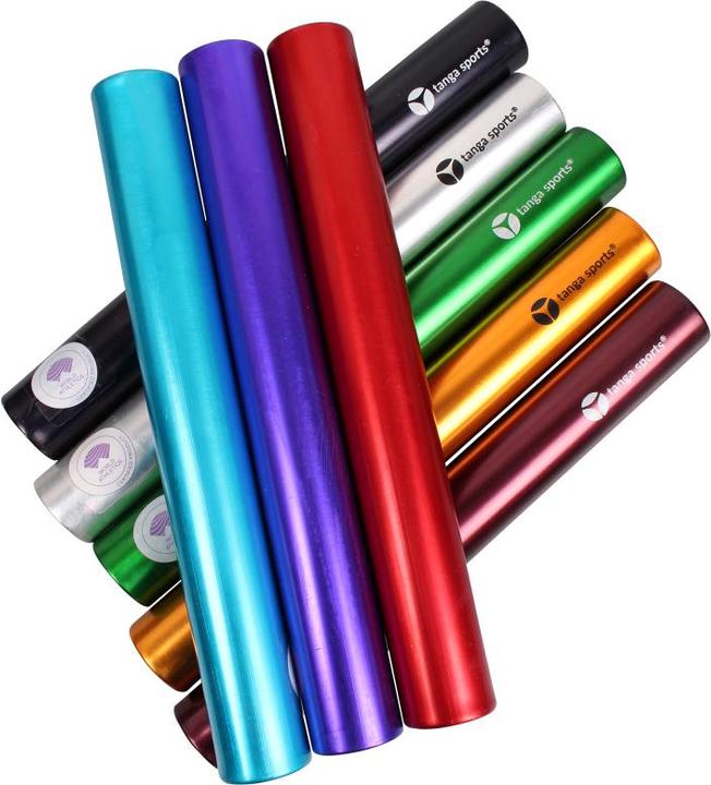 Tanga Sports Aluminium baton, set of 8, 3.8 cm