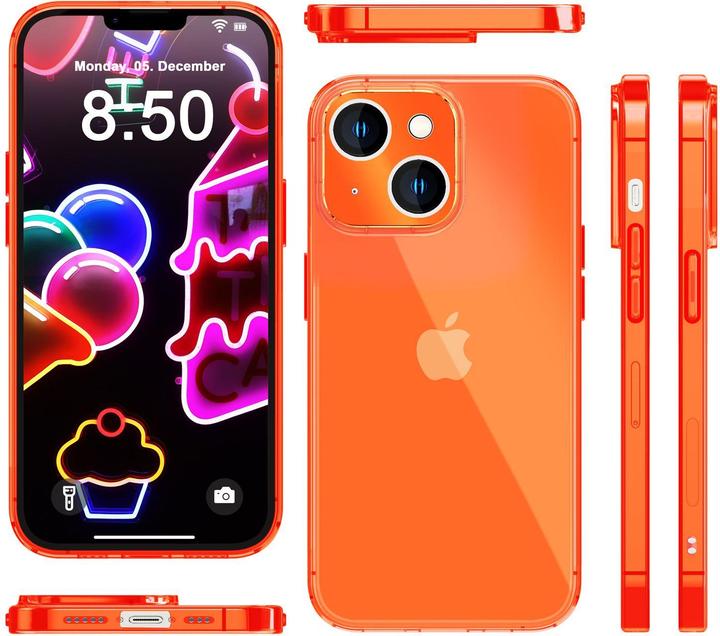 Immagine prodotto Nalia Copertura in silicone trasparente al neon (Apple iPhone 14)
