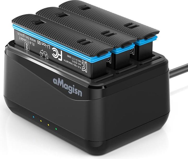 aMagisn 3 in 1 Insta360 X4 battery charging station (X4)