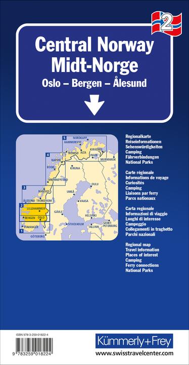 Produktbild Strassenkarte Norwegen (Deutsch, Französisch, Englisch, Hallwag/, Kümmerly+FreyAG, 2023)
