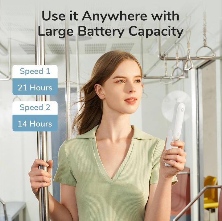 Actual product image Jisulife Handheld Fan Life 8 Plus