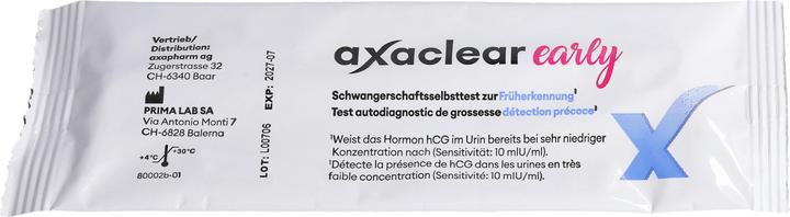 Actual product image Axapharm axaclear early pregnancy test 2 pcs (2 x)