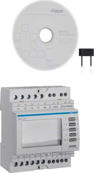 Immagine prodotto Hager HAG SM101C multimetro per guida top hat con RS485