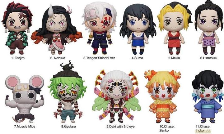 Produktbild Monogram Int. Demon Slayer: Kimetsu no Yaiba 3D PVC-Taschenanhänger Series 6 Display (24)