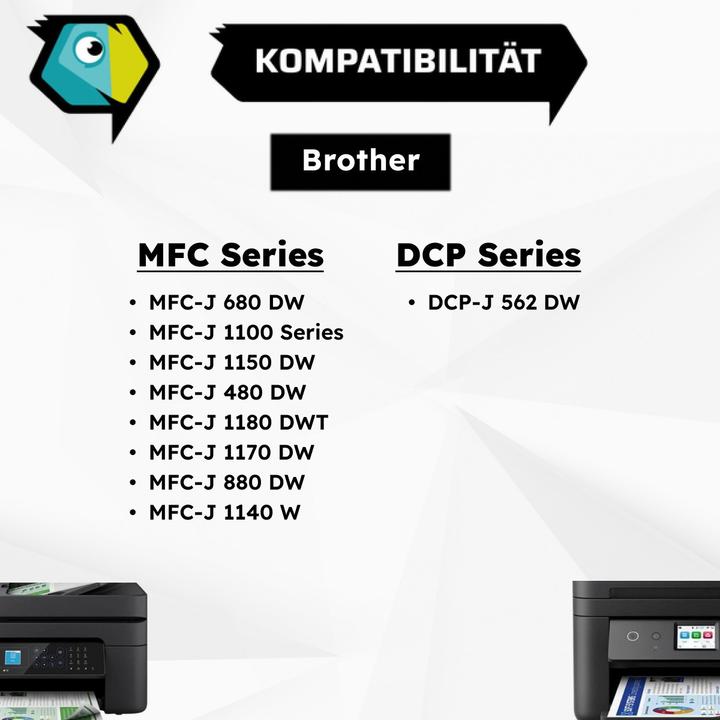 Produktbild Inkadoo Kompatibel Tinte für Brother LC-221 (BK)