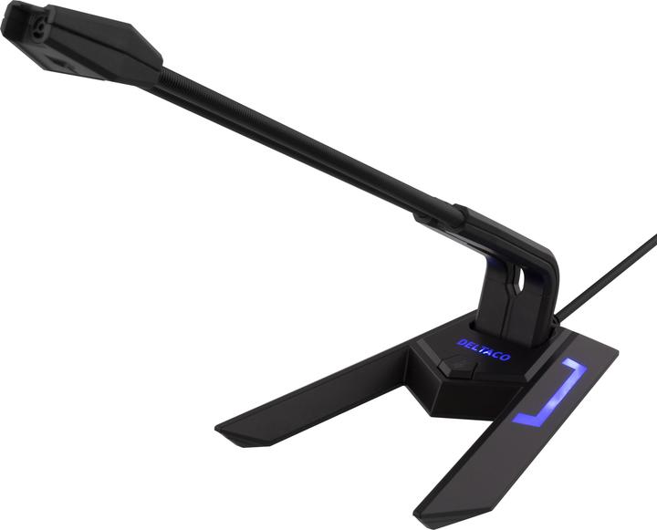 Actual product image Deltaco MF-104 microphone Black Table microphone