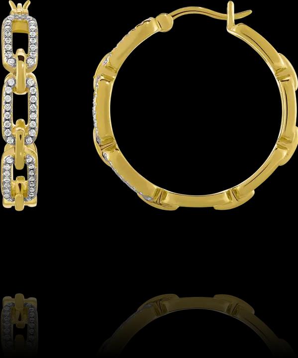 Immagine prodotto Charles Garnier Orecchini in argento placcato oro, ossido di zirconio (Dorato)