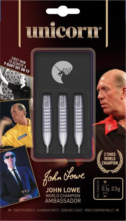 Image du produit Unicorn Champion du monde John Lowe Steel Darts (25 g)