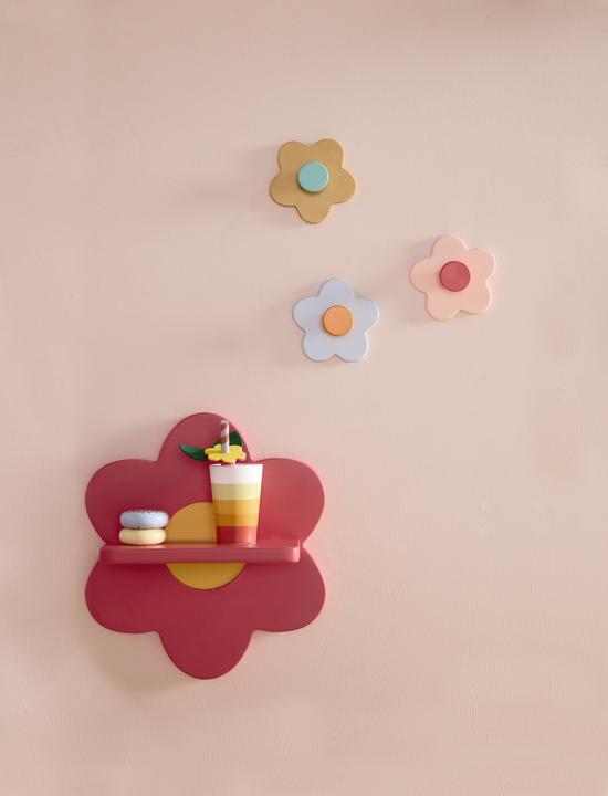Image du produit Kids Concept étagère murale rose en forme de fleur
