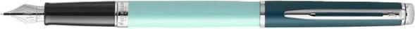 Actual product image Waterman Fountain Pen Hemisphere Colour Blocking Green C.C. M blue gift box (Green, 1 x)