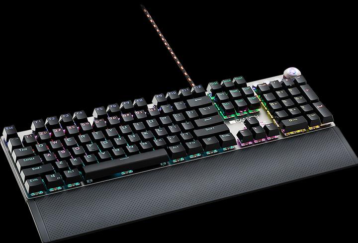 Actual product image Canyon Mechanical gaming keyboard Nightfall CND-SKB7-US, Black Switch, LED, US layout (US, Cable)