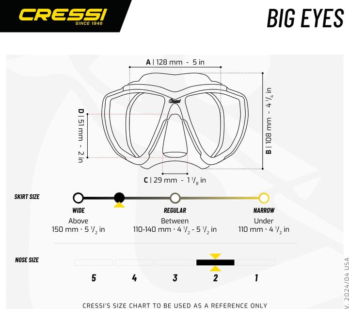 Actual product image Cressi Big Eyes Evolution Crystal