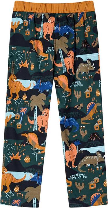 Produktbild VidaXL Kinderpyjama mit Langen Ärmeln Dunkelgrün 128,Material (128)