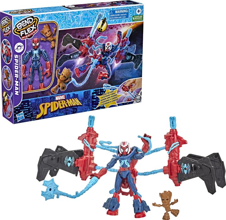 Image du produit Hasbro Bend & Flex Spiderman Space Mission Jet