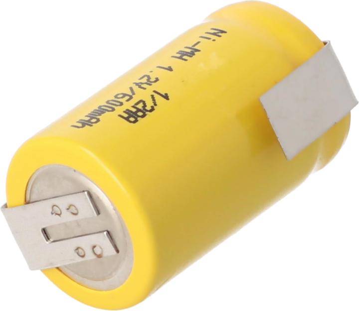 Immagine prodotto AccuCell Akku 1/2AA mit Lötfahnen Z-Form (1 pz., 600 mAh, Batteria + Caricabatterie)