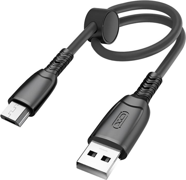 Image du produit xO câble NB247 USB - microUSB 0,25 m 6A noir (0.25 m, USB 3.0)