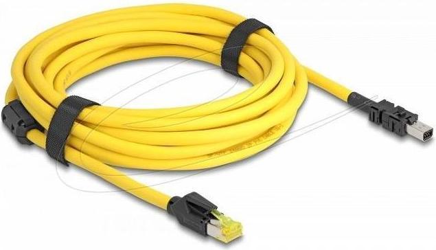 Image du produit Delock Kabel RJ45 Stecker Cat.6 zu Mini I/O 8 Pin D-Form Typ (S/FTP, CAT6, 5 m)