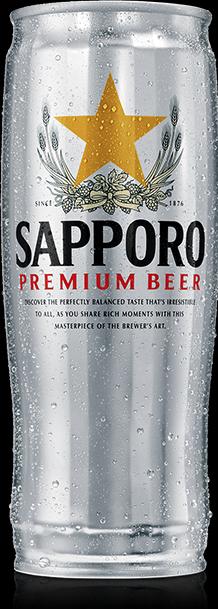 Actual product image Sapporo Premium Beer SILVER CAN box 12 x 650 ml / (12 x 50 cl)