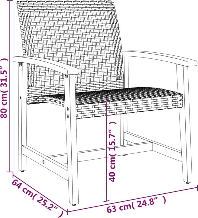 Produktbild VidaXL Garten-Lounge-Set