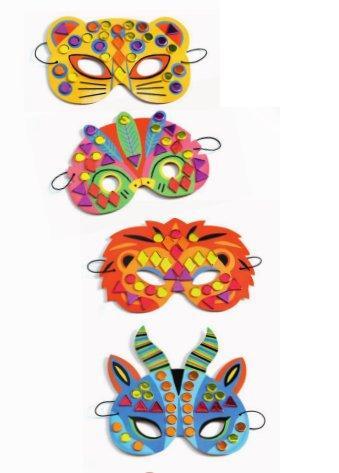 Produktbild Djeco Mosaik Masken Dschungeltiere